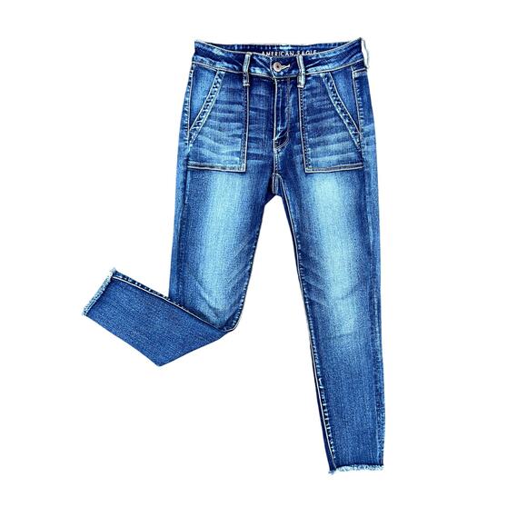 American Eagle high rise jegging crop jeans size 6x26 - Picture 1 of 4